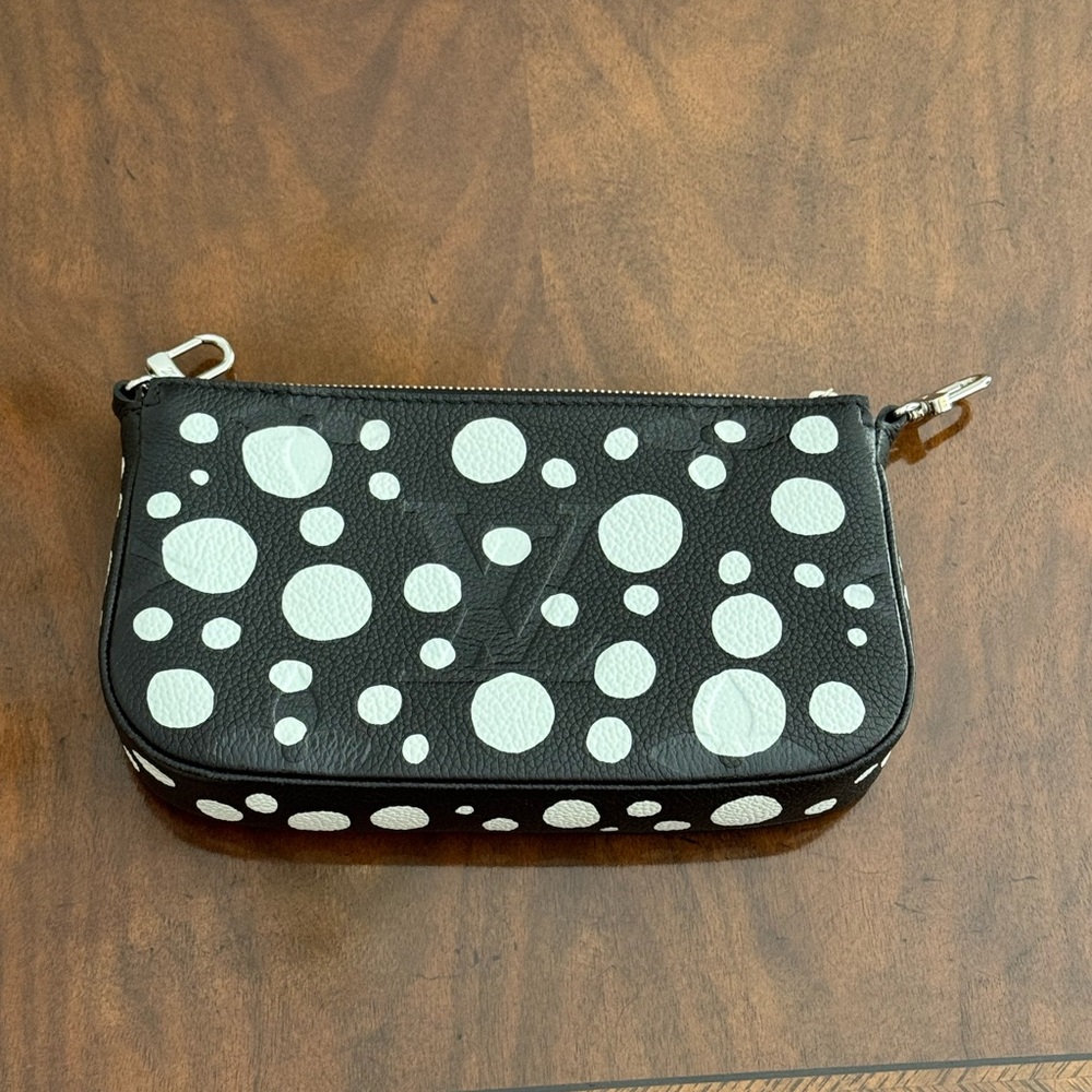 Louis Vuitton Black and White Polka Dot multi pochette pouch yayoi Kusama